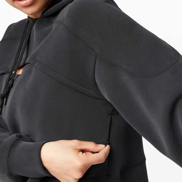 Lululemon Get Centred Crop Hoodie - 4 - Black (First Release) - Picture 7 of 7